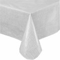 Carnation Home Fashions Carnation Home Fashions SFLN-108-21 52 x 108 in. Vinyl Tablecloth with Polyester Flannel Backing; White SFLN-108/21